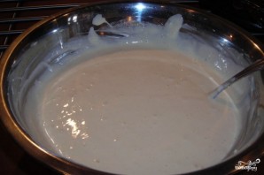 Заливной пирог с сайрой и рисом - фото шаг 3