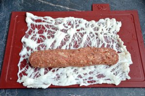 Люля-кебаб в жировой сетке - фото шаг 8