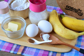 Банановый кекс в духовке - фото шаг 1