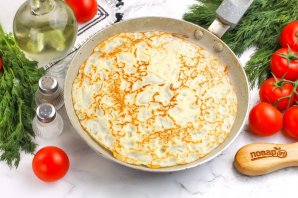Блины с курицей и сыром - фото шаг 6