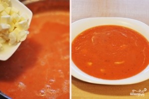 Томатный суп-пюре с сыром - фото шаг 8