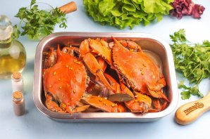 Краб в духовке - фото шаг 8