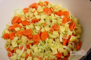 Суп на овощном бульоне - фото шаг 4