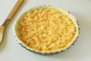 Пирог с сыром из творожного теста - фото шаг 6