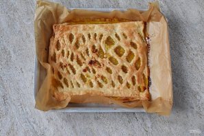 Пирог с лимоном из слоеного теста - фото шаг 10