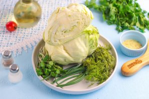 Постный салат из капусты - фото шаг 1