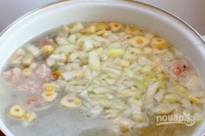 Суп со свининой и сыром - фото шаг 5