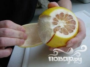 Цукаты грейпфрута - фото шаг 1