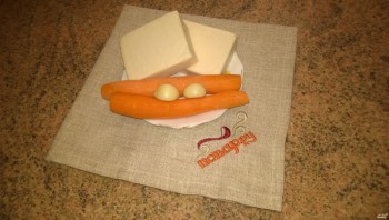 Морковно-сырная закуска - фото шаг 1