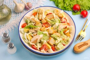 Салат "Цезарь" с майонезом - фото шаг 10