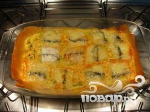 Пирог с сыром и луком-порей - фото шаг 7