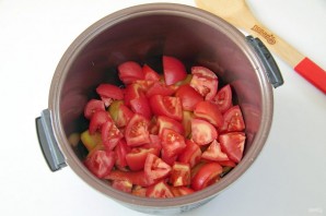 Баклажаны с перцами и помидорами - фото шаг 4
