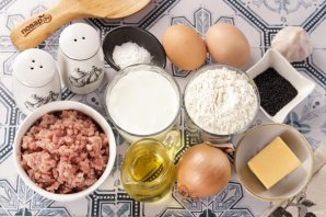 Заливной пирог с фаршем - фото шаг 1