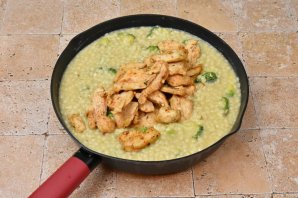 Птитим с курицей и брокколи - фото шаг 11