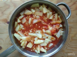 Картофель с томатной пастой - фото шаг 6