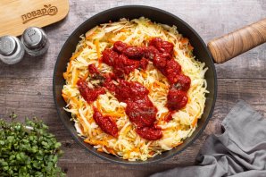 Постная солянка из свежей капусты - фото шаг 8