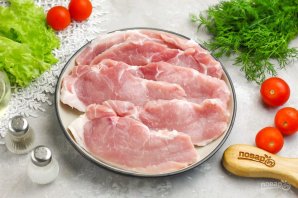 Отбивные с помидорами - фото шаг 2