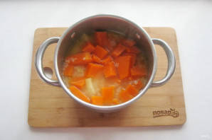 Тыквенный суп со сметаной - фото шаг 7