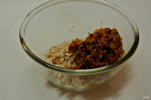 Волованы с салатом из кукурузы и грибов - фото шаг 16