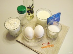 Тесто для блинов на молоке - фото шаг 1