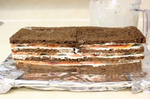 Торт с копченым лососем - фото шаг 6