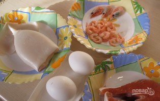 Салат "Коктейль с морепродуктами" - фото шаг 1