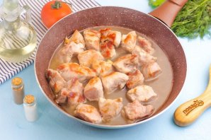 Тушеное мясо с грибами - фото шаг 4