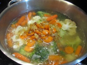 Сливочный суп-пюре с курицей - фото шаг 7