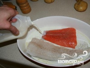 Рыбный пирог с сыром - фото шаг 1
