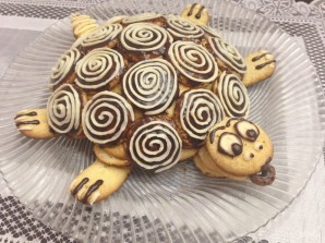 Торт "Черепаха" со сгущенкой - фото шаг 13