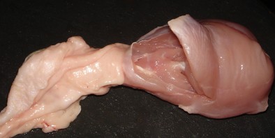 Фаршированная голень курицы с грибами - фото шаг 2