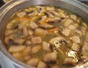 Фасолевый суп с грибами   - фото шаг 9