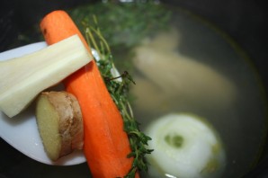 Овощной суп на курином бульоне - фото шаг 2