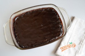 Постный десерт "Брауни с чечевицей" - фото шаг 10