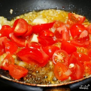 Черный рис с тофу и помидорами - фото шаг 1