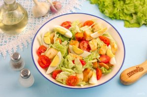 Салат "Цезарь" с майонезом - фото шаг 7