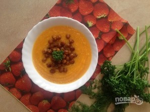 Тыквенно-сельдерейный суп с запеченным нутом - фото шаг 10