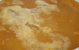 Гороховый суп с куриной грудкой - фото шаг 4