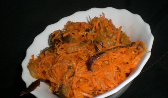 Синенькие с морковкой по-корейски - фото шаг 6