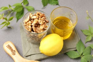 Мёд с грецкими орехами и лимоном - фото шаг 1