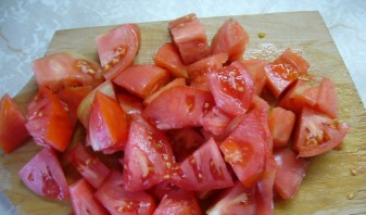 Салат с помидорами и яблоками - фото шаг 1