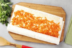 Лаваш с морковью по-корейски - фото шаг 4