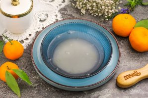 Торт с мандаринами без выпечки - фото шаг 5