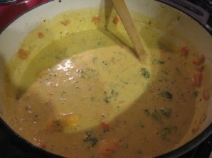 Суп-крем сырный с курицей - фото шаг 4