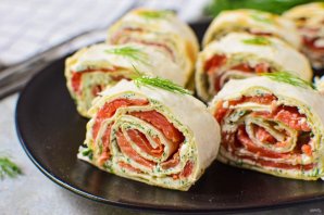 Лаваш с красной рыбой Лаваш с красной рыбой