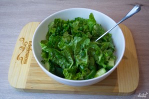 Диетический салат с пекинской капустой - фото шаг 6