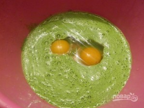 Диетические зеленые вафли с мороженым - фото шаг 3