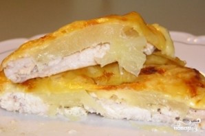 Куриное филе, запеченное с картофелем - фото шаг 7