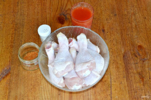 Шашлык из курицы в томатном соке - фото шаг 1