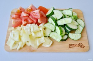 Овощной салат - фото шаг 2